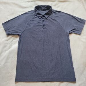 Rhone Polo Shirt Mens Medium Gray Delta Pique Performance Stretch Golf Outdoor